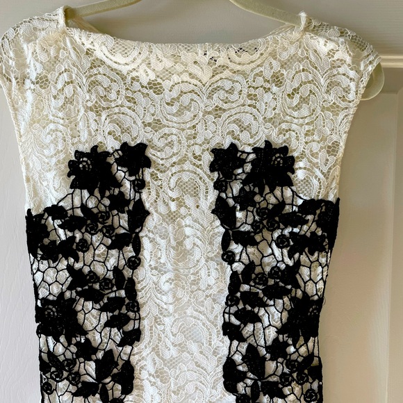 Zara lace bodycon midi dress🖤🤍 - Picture 2 of 10